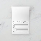 ミニハンズシャワー招待状 招待状 (内部)