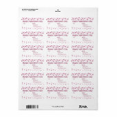 ミニハートからバレンタインデート ラベル (フルシート)