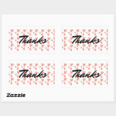 ミニハートシール 長方形シール (シート)