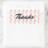 ミニハートシール 長方形シール (バッグ)