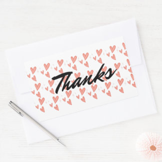 ミニハートシール 長方形シール