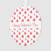 ミニハートバレンタインアクリルサークルオーナメント オーナメント (正面)