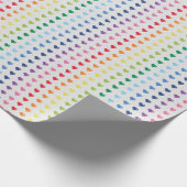 ミニハートビデオゲームロマンチック ラッピングペーパー (角)