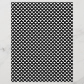 ミニハートブラックグレースクラップブック紙 (正面)