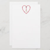 ミニハートロザリオ 便箋 (正面/裏面)