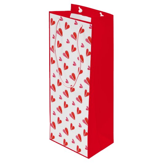 ミニハートワイン抱き枕 ワインギフトバッグ (裏面アングル)