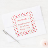 ミニハート大四角アドレス封筒用シール スクエアシール (封筒)