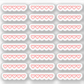 ミニハート空白ブック映画評価ブジョープランナー シール (正面)