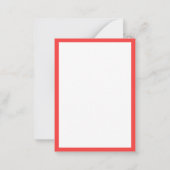 ミニハート 3.5x2.5 フラットカードII / 垂直 ノートカード (裏面)