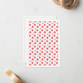 ミニハート 3.5x5 無地フラットカード ノートカード (正面/裏面インサイチュ)