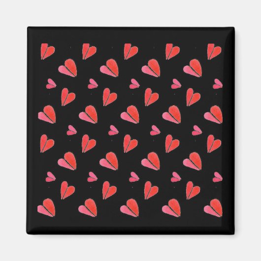 ミニハートIIスクエアマグネット マグネット (正面)