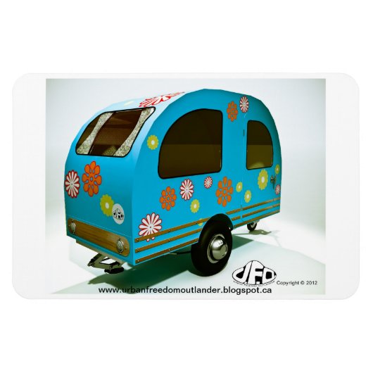 ミニバイクキャンパープレミアムフレキシマグネット マグネット (横)