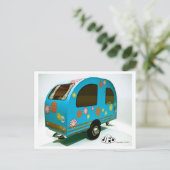 ミニバイクキャンパーポストカード ポストカード (スタンド正面)