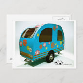 ミニバイクキャンパーポストカード ポストカード (正面/裏面)