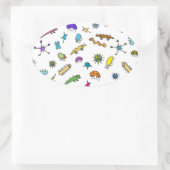 ミニバグとミニビースト 楕円形シール (バッグ)