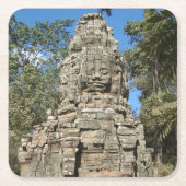 ミニバヨン…カンボジア、シェムリアップ、タプローム スクエアペーパーコースター (正面)