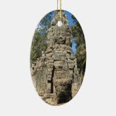 ミニバヨン…カンボジア、シェムリアップ、タプローム セラミックオーナメント (右)