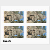 ミニバヨン…カンボジア、シェムリアップ、タプローム 長方形シール (シート)