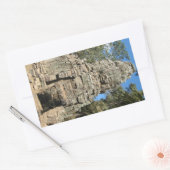 ミニバヨン…カンボジア、シェムリアップ、タプローム 長方形シール (封筒)