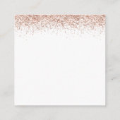 ミニバラ金ゴールドグリッターQRコード結婚の詳細 エンクロージャーカード (裏面)