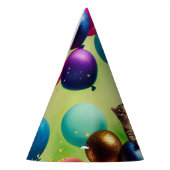 ミニバルーン子猫ペア – バースデーパーティーハット パーティーハット (左)