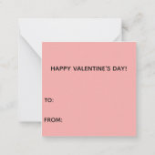 ミニバレンタインデイカードBOMチッカチワワ ノートカード (裏面)