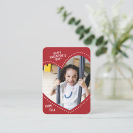 ミニバレンタイン | 完全なハートメモカード ノートカード