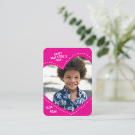 ミニバレンタイン | 完全なハートメモカード ノートカード