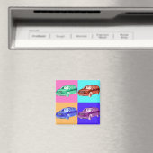 ミニバンポップ・アートのアート マグネット (インサイチュ (食洗機))