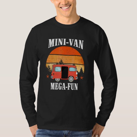 ミニバンメガおもしろい旅行屋外駆動 Tシャツ (正面)