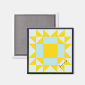 ミニバーンキルトアリゾナスター マグネット (正面/裏面)