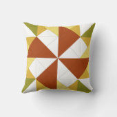 ミニバーンキルトオータムピンホイールピロー クッション (裏面)