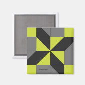 ミニバーンキルトブロック「クレイの選択」マグネット マグネット (正面/裏面)