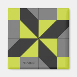 ミニバーンキルトブロック「クレイの選択」マグネット マグネット