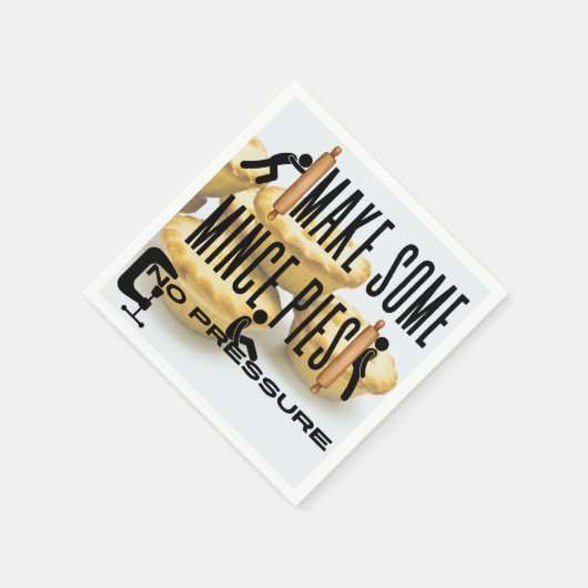 ミニパイを作る – 圧力なし スタンダードカクテルナプキン (角)