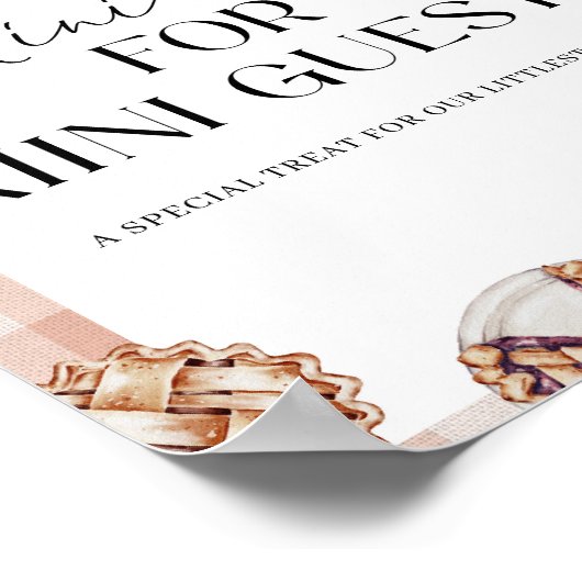 ミニパイforミニゲストかわいこちゃんパイをテーマにしたパーティー ポスター (角)