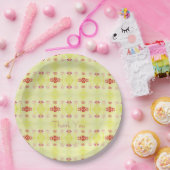 ミニパターン（の模様が）あるデザイン ペーパープレート (パーティー)