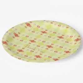 ミニパターン（の模様が）あるデザイン ペーパープレート