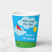ミニパットゴルフテーマキッズバースデーパーティー 紙コップ (正面)
