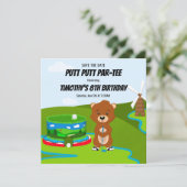 ミニパットパット誕生日かわいいゴッハーキッズパーティー セーブザデート (スタンド正面)