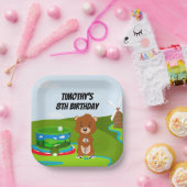 ミニパットパット誕生日かわいいゴッハーキッズパーティー ペーパープレート (パーティー)