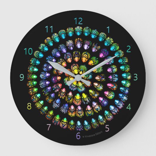 ミニパッド™時計 ラージ壁時計 (正面)