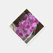 ミニパレノプシスソゴヴィヴィアンパープルオーキッド スタンダードカクテルナプキン (角)