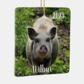 ミニパーソナライズされたジュリアナペットピグ#2 セラミックオーナメント (右)