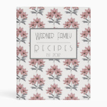 ミニパーソナライズされたレシピバインダー