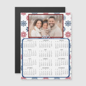 ミニパーソナライズされた2025カレンダー | 家族の写真 (正面/裏面)