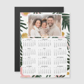 ミニパーソナライズされた2025カレンダー | 家族の写真 (正面/裏面)
