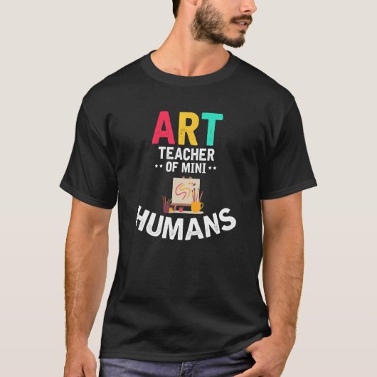 ミニヒューマンアート先生 Tシャツ (正面)