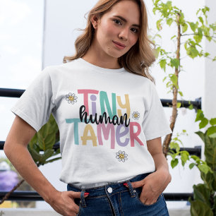 ミニヒューマンタマーかわいいカラフル手書き文字 トライブレンドＴシャツ