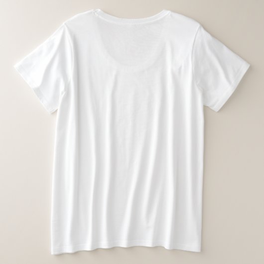 ミニヒューマンタマーかわいいカラフル手書き文字 プラスサイズTシャツ (デザイン裏面)